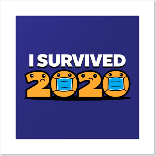 Funny Pandemic 2020 I Survived Kawaii Slogan Funny Meme Posters and Art